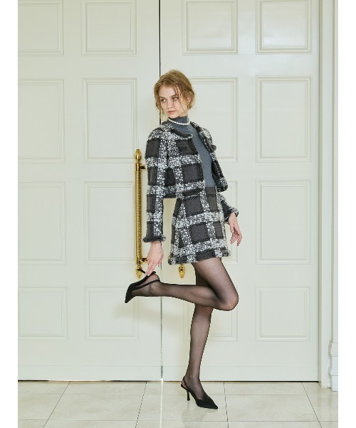 モヘアループチェックツイードミニスカート（スカート）｜EIMY ISTOIRE