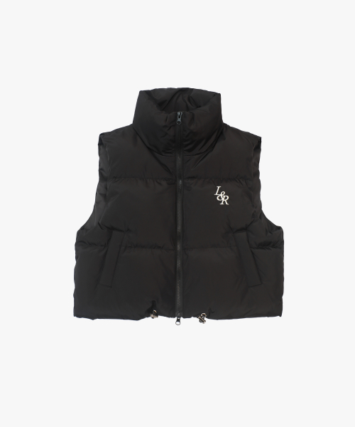 LOSSYROW(ロッシロー)の「Crop padded vest Black(ダウンベスト・レディース・ブラック・FREE)」の5枚目の写真