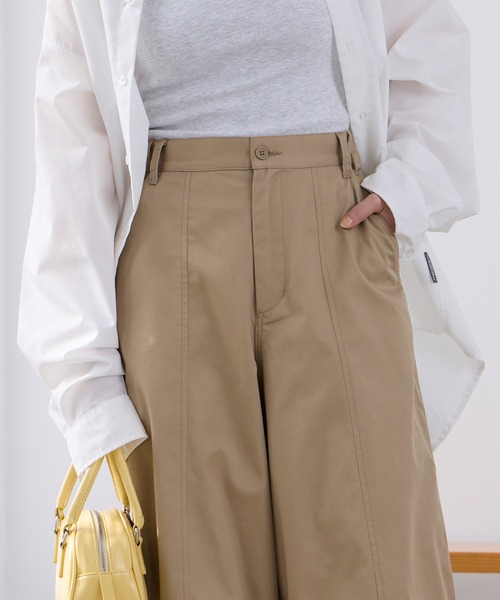 THE CRAFT CREW PRODUCTS（ザクラフトクループロダクツ）の「バックツイルカーブパンツ【THE CRAFT CREW PRODUCTS】（チノパンツ・レディース・ネイビー/カーキ/ベージュ/ブラック/ブラウン・M/L/S）」の13枚目の写真