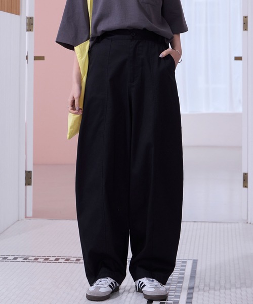 THE CRAFT CREW PRODUCTS（ザクラフトクループロダクツ）の「バックツイルカーブパンツ〈マシンウォッシャブル〉【THE CRAFT CREW PRODUCTS】（チノパンツ・レディース・ネイビー/カーキ/ベージュ/ブラック/ブラウン・M/L/S）」の19枚目の写真