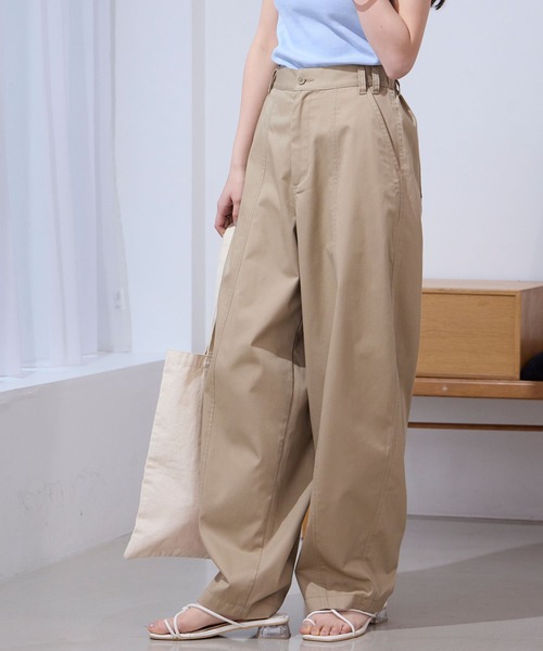 バックツイルカーブパンツ〈マシンウォッシャブル〉【THE CRAFT CREW バックツイルカーブパンツ〈マシンウォッシャブル〉【THE CRAFT CREW