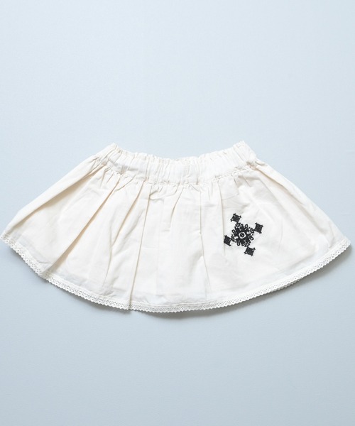 MARKEY'S（マーキーズ）の「ローンクロスステッチポイントスカート（スカート・キッズ・ホワイト/ブラック・L/M）」の17枚目の写真