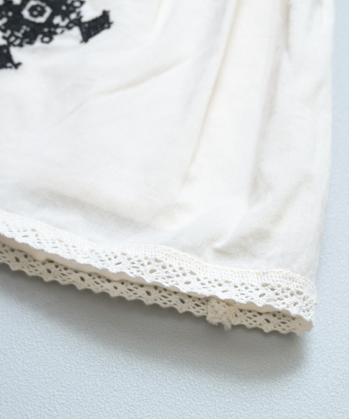 MARKEY'S（マーキーズ）の「ローンクロスステッチポイントスカート（スカート・キッズ・ホワイト/ブラック・L/M）」の12枚目の写真