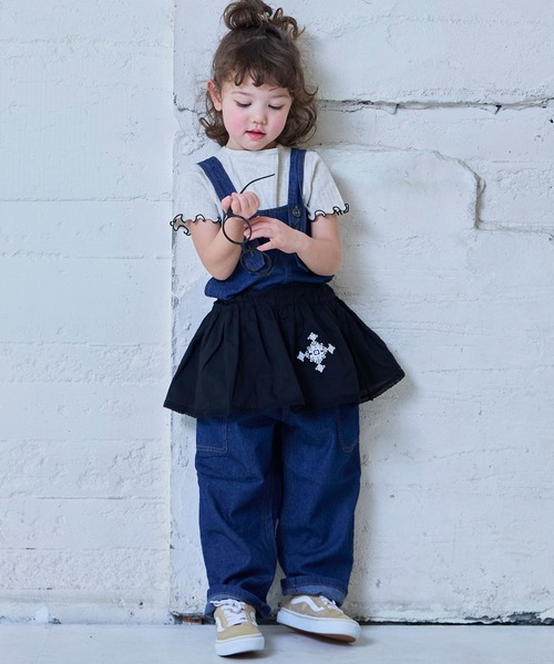 MARKEY'S（マーキーズ）の「ローンクロスステッチポイントスカート（スカート・キッズ・ホワイト/ブラック・L/M）」の10枚目の写真