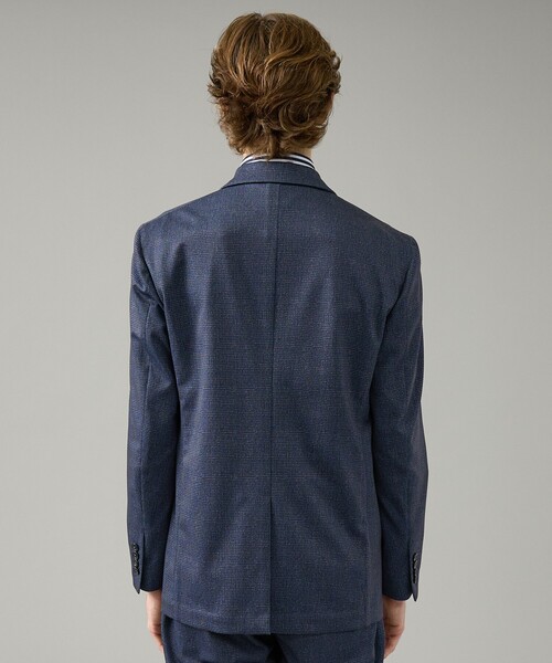 ABAHOUSE(アバハウス)の「【セットアップ対応】チェック柄 ライトポンチ ジャケット / FLEX JACKET / ストレッチ 手洗い可(セットアップ・メンズ・グレイッシュベージュ/ダークネイビー/ベージュ・44/46/48/50)」の12枚目の写真