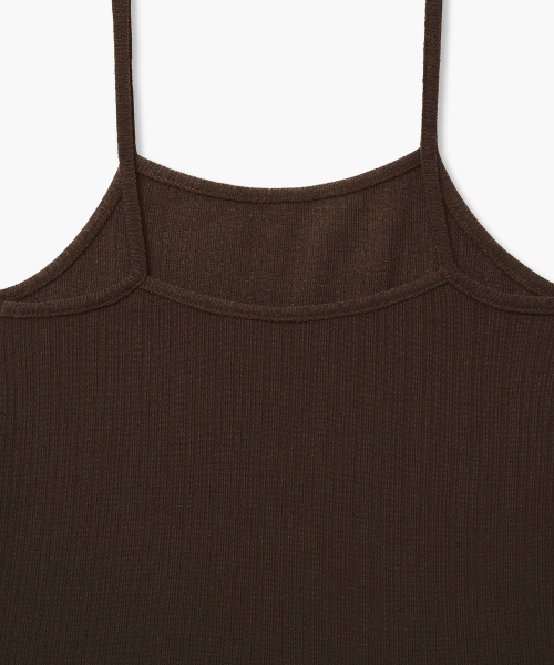NOIRER FOR WOMAN(ノイアーフォーウーマン)の「マルチリブドスリーブレス(ディープブラウン)(Tシャツ/カットソー・レディース・その他・FREE)」の2枚目の写真