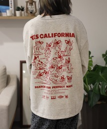 The Endless Summer | 【WEB / FLAG SHOP限定】TES CALIFORNIA DESIGN 裾ドローコード BIG SWEAT /オーバーサイズ・ビッグシルエット・クルーネック(スウェット)