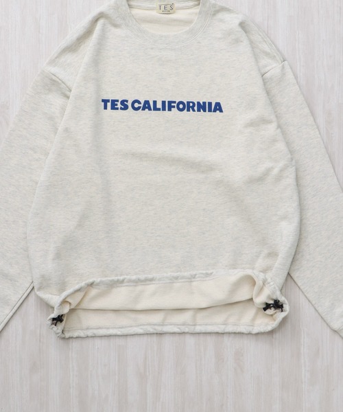The Endless Summer（エンドレスサマー）の「【WEB / FLAG SHOP限定】TES CALIFORNIA DESIGN 裾ドローコード BIG SWEAT /オーバーサイズ・ビッグシルエット・クルーネック（スウェット・メンズ・グリーン/レッド/オレンジ/ブルー・LARGE/MEDIUM/FREE）」の11枚目の写真