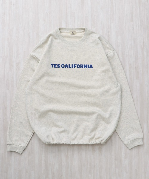 The Endless Summer（エンドレスサマー）の「【WEB / FLAG SHOP限定】TES CALIFORNIA DESIGN 裾ドローコード BIG SWEAT /オーバーサイズ・ビッグシルエット・クルーネック（スウェット・メンズ・グリーン/レッド/オレンジ/ブルー・LARGE/MEDIUM/FREE）」の12枚目の写真