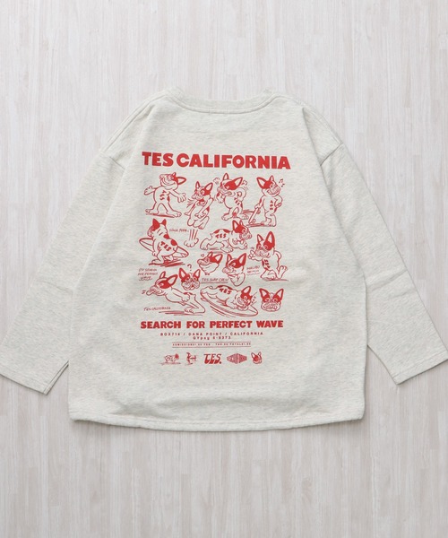 The Endless Summer（エンドレスサマー）の「【WEB / FLAG SHOP限定】TES CALIFORNIA DESIGN 裾ドローコード BIG SWEAT /オーバーサイズ・ビッグシルエット・クルーネック（スウェット・メンズ・グリーン/レッド/オレンジ/ブルー・LARGE/MEDIUM/FREE）」の22枚目の写真