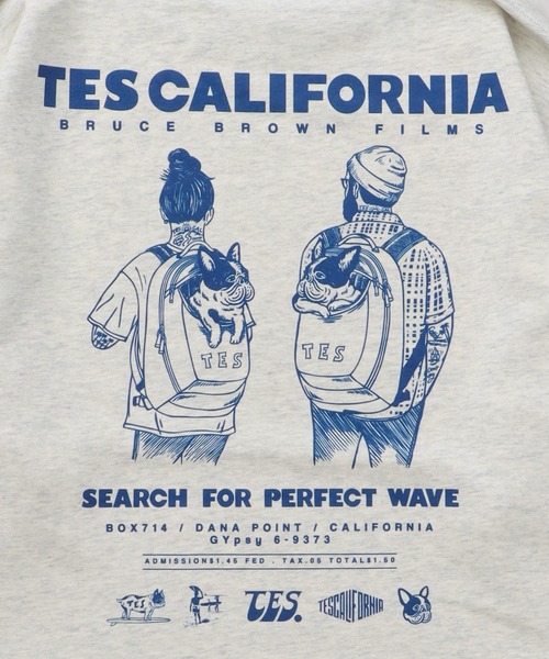 The Endless Summer（エンドレスサマー）の「【WEB / FLAG SHOP限定】TES CALIFORNIA DESIGN 裾ドローコード BIG SWEAT /オーバーサイズ・ビッグシルエット・クルーネック（スウェット・メンズ・グリーン/レッド/オレンジ/ブルー・LARGE/MEDIUM/FREE）」の14枚目の写真