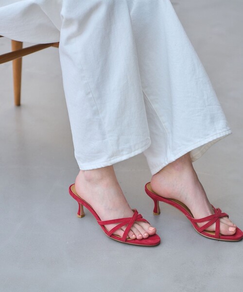 UNITED ARROWS（ユナイテッドアローズ）の「ライン ミュール（サンダル・レディース・レッド/ブラック・35/36/37/38）」の7枚目の写真