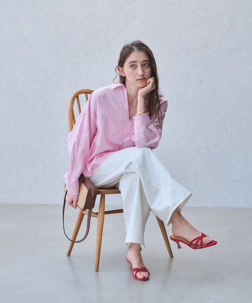 UNITED ARROWS（ユナイテッドアローズ）の「ライン ミュール（サンダル・レディース・レッド/ブラック・35/36/37/38）」の9枚目の写真