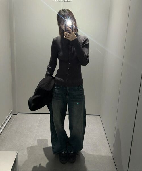 MUSINSA STANDARD WOMAN（ムシンサスタンダードウーマン）の「ウィメンズ シンセティックスエード レーサージャケット [ブラック]（ライダースジャケット・レディース・その他・LARGE/MEDIUM/SMALL/X-SMALL）」の14枚目の写真