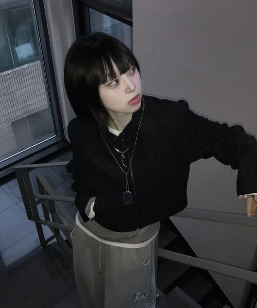 MUSINSA STANDARD WOMAN（ムシンサスタンダードウーマン）の「ウィメンズ シンセティックスエード レーサージャケット [ブラック]（ライダースジャケット・レディース・その他・LARGE/MEDIUM/SMALL/X-SMALL）」の20枚目の写真
