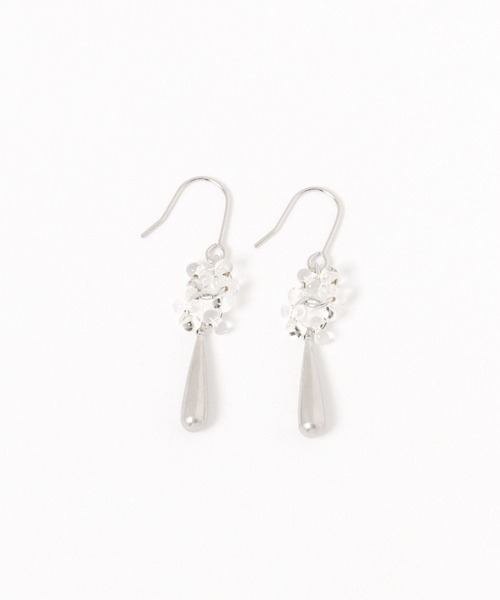 GLOBAL WORK(グローバルワーク)の「ドロップパーツピアス/635222(ピアス(両耳用)・レディース・シルバー/ゴールド・FREE)」の2枚目の写真