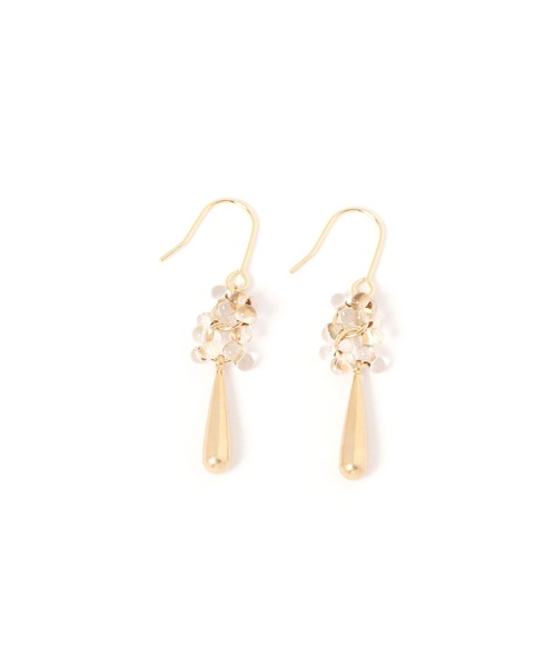 GLOBAL WORK(グローバルワーク)の「ドロップパーツピアス/635222(ピアス(両耳用)・レディース・シルバー/ゴールド・FREE)」の1枚目の写真