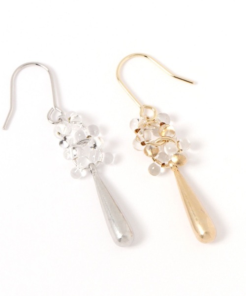 GLOBAL WORK(グローバルワーク)の「ドロップパーツピアス/635222(ピアス(両耳用)・レディース・シルバー/ゴールド・FREE)」の4枚目の写真