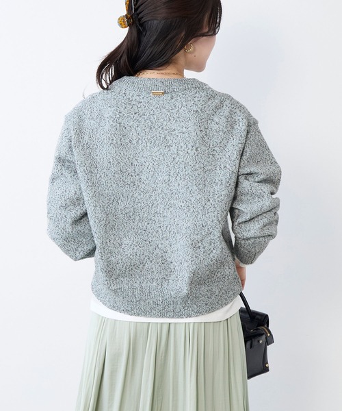 MICA&DEAL(マイカ&ディール)の「ミックスヤーンニットプルオーバー(ニット/セーター・レディース・ネイビー/ピンク/ブルー・FREE)」の19枚目の写真