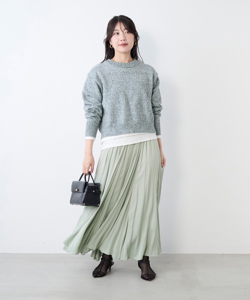 MICA&DEAL(マイカ&ディール)の「ミックスヤーンニットプルオーバー(ニット/セーター・レディース・ネイビー/ピンク/ブルー・FREE)」の21枚目の写真