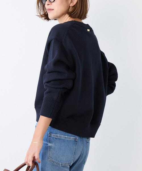 MICA&DEAL(マイカ&ディール)の「ミックスヤーンニットプルオーバー(ニット/セーター・レディース・ネイビー/ピンク/ブルー・FREE)」の5枚目の写真