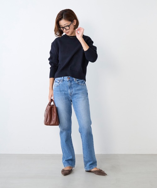 MICA&DEAL(マイカ&ディール)の「ミックスヤーンニットプルオーバー(ニット/セーター・レディース・ネイビー/ピンク/ブルー・FREE)」の8枚目の写真