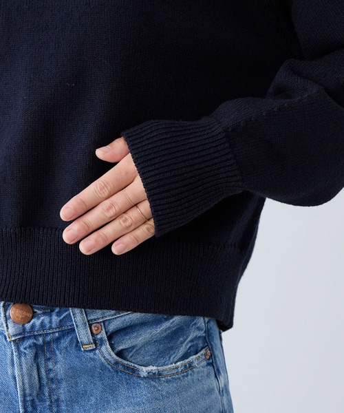 MICA&DEAL(マイカ&ディール)の「ミックスヤーンニットプルオーバー(ニット/セーター・レディース・ネイビー/ピンク/ブルー・FREE)」の14枚目の写真