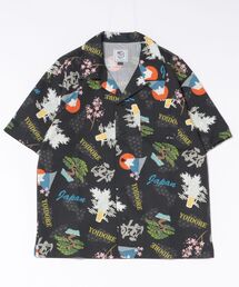 【YOIDORE】酒 JAPAN 総柄シャツ