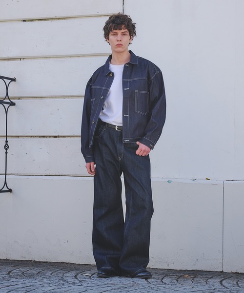 Regen Glanz（レーゲングランツ）の「selveage denim work jacket