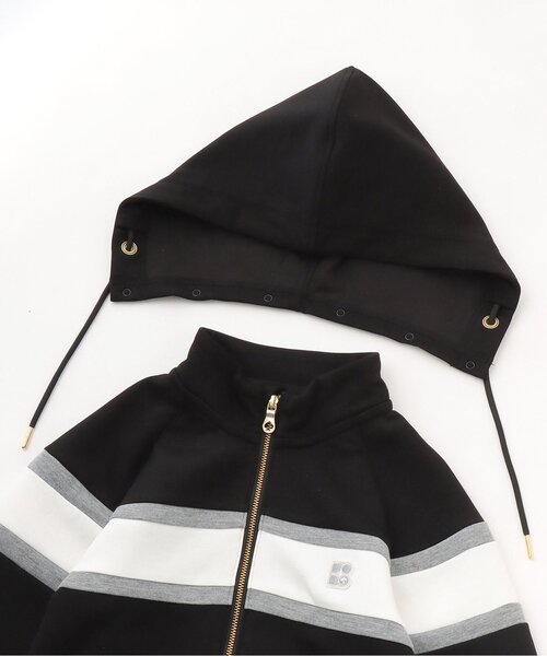 kate spade new york kids(ケイトスペードニューヨーク)の「ダブルラインパーカ(パーカー・キッズ・サックスブルー/ブラック・120cm/160cm/150cm/140cm/130cm/110cm)」の5枚目の写真