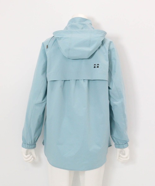 Picone CLUB（ピッコーネクラブ）の「UV撥水フード付ジップブルゾン（ブルゾン・レディース・ライトグレー/ライトブルー/ブラック・13号/11号/9号）」の21枚目の写真