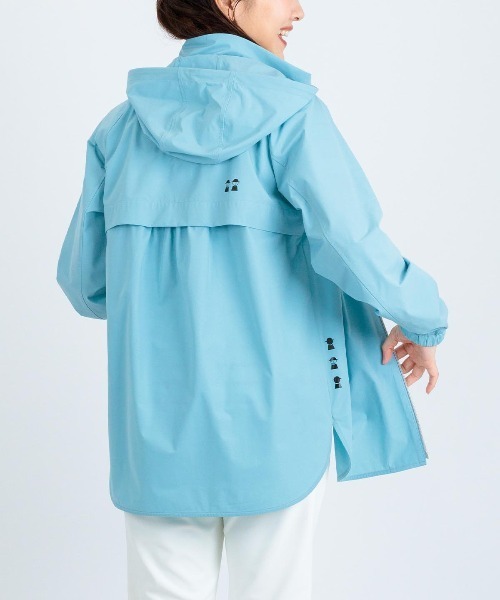 Picone CLUB（ピッコーネクラブ）の「UV撥水フード付ジップブルゾン（ブルゾン・レディース・ライトグレー/ライトブルー/ブラック・13号/11号/9号）」の5枚目の写真