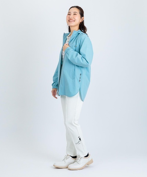 Picone CLUB（ピッコーネクラブ）の「UV撥水フード付ジップブルゾン（ブルゾン・レディース・ライトグレー/ライトブルー/ブラック・13号/11号/9号）」の7枚目の写真