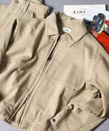 FFEIN（フェイン）の「【FFEIN（フェイン）】13oz袖切り替えデニムJK / ダブルジップ デニム スラブ リベット ライトアウター【セットアップ対応】（ブルゾン）」