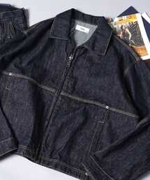 FFEIN | 【FFEIN(フェイン)】13oz袖切り替えデニムJK / ダブルジップ デニム スラブ リベット ライトアウター【セットアップ対応】(ブルゾン)