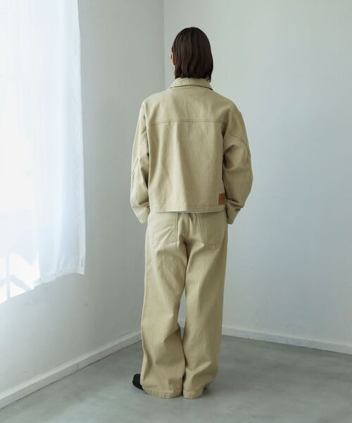 FFEIN(フェイン)の「【FFEIN(フェイン)】13oz袖切り替えスラブデニムJK / ダブルジップ リベット ライトアウター【セットアップ対応】(ブルゾン・メンズ・ベージュ/ブラック/ネイビー・SMALL/MEDIUM/LARGE)」の15枚目の写真