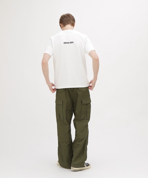 AVIREX(アヴィレックス)の「《WEB&DEPOT限定》CREW NECK POCKET T-SHIRT / クルーネック ポケット ティーシャツ / AVIREX / アヴィレックス(Tシャツ/カットソー・メンズ・グレー系カモフラージュ/ホワイト系その他/オフホワイト/ブラック・XX-LARGE/X-LARGE/LARGE/MEDIUM)」の6枚目の写真