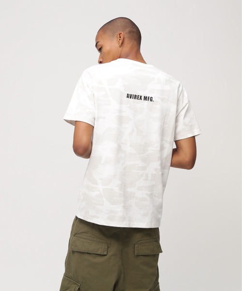 AVIREX(アヴィレックス)の「《WEB&DEPOT限定》CREW NECK POCKET T-SHIRT / クルーネック ポケット ティーシャツ / AVIREX / アヴィレックス(Tシャツ/カットソー・メンズ・グレー系カモフラージュ/ホワイト系その他/オフホワイト/ブラック・XX-LARGE/X-LARGE/LARGE/MEDIUM)」の14枚目の写真