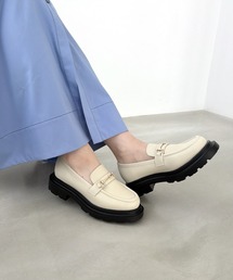 ビット モチーフ 厚底 ローファー /61108