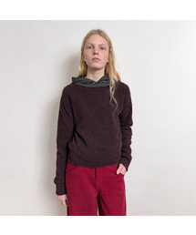 DIAGONAL（ダイアゴナル）の「TWO WAY OFF SHOULDER KNIT (burgundy)（ニット/セーター）」