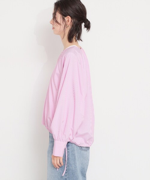 THE SHOP TK (ザ ショップ ティーケー )の「キーネックストライプドロストシャツブラウス(シャツ/ブラウス・レディース・ブルー系7/ホワイト系5/ピンク系7・99)」の17枚目の写真