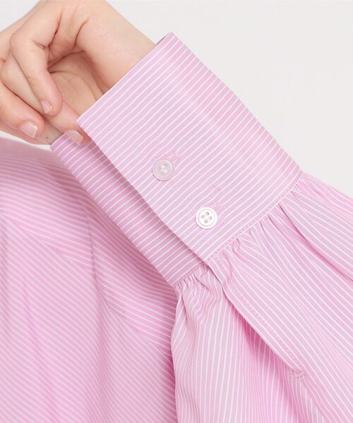 THE SHOP TK (ザ ショップ ティーケー )の「キーネックストライプドロストシャツブラウス(シャツ/ブラウス・レディース・ブルー系7/ホワイト系5/ピンク系7・99)」の21枚目の写真