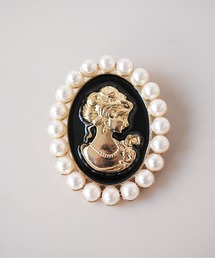 Port | 【 Port / ポート 】 クラシック パール カメオ ブローチ(ブローチ/コサージュ)