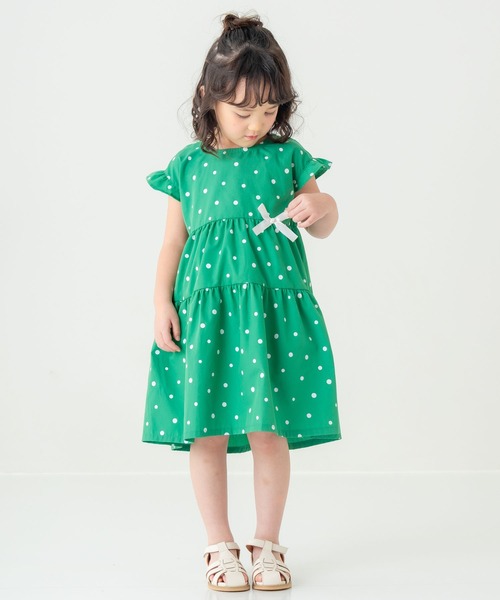 SUNDAYS SUN(サンデイズ サン)の「【くるっとかわいい】ティアードワンピース(ワンピース・キッズ・ブルー/ブラック/レッド/グリーン・130/120/110/100/90)」の8枚目の写真