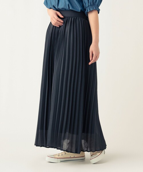 BEAMS HEART(ビームスハート)の「シアー プリーツ スカート(スカート・レディース・チャコールグレー/ベージュ/ダークブラウン・FREE)」の14枚目の写真