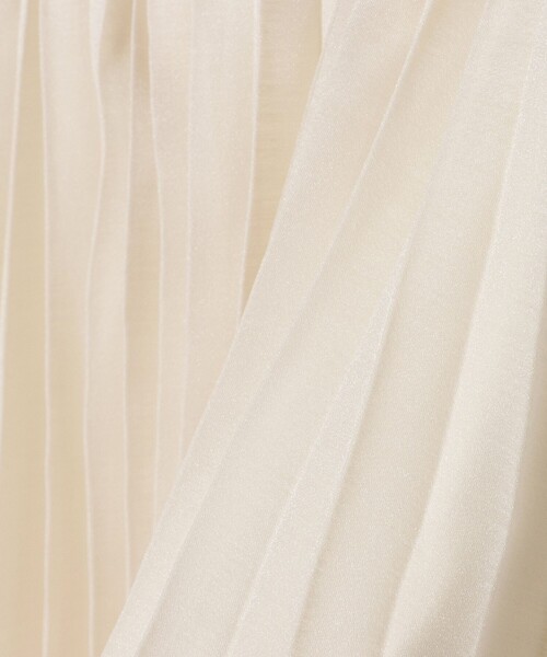 BEAMS HEART(ビームスハート)の「シアー プリーツ スカート(スカート・レディース・チャコールグレー/ベージュ/ダークブラウン・FREE)」の5枚目の写真