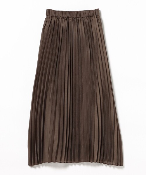 BEAMS HEART(ビームスハート)の「シアー プリーツ スカート(スカート・レディース・チャコールグレー/ベージュ/ダークブラウン・FREE)」の8枚目の写真