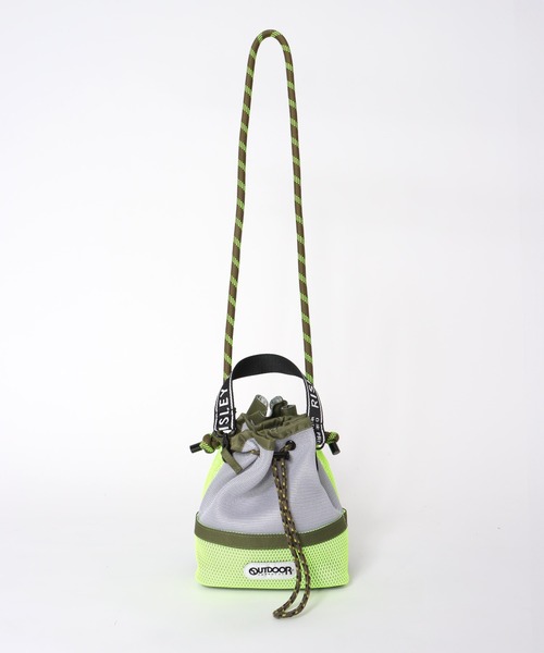 Cepica(セピカ)の「【RISLEY×OUTDOOR PRODUCT】メッシュWポシェット(ショルダーバッグ・レディース・グレー/カーキ/オレンジ・FREE)」の8枚目の写真