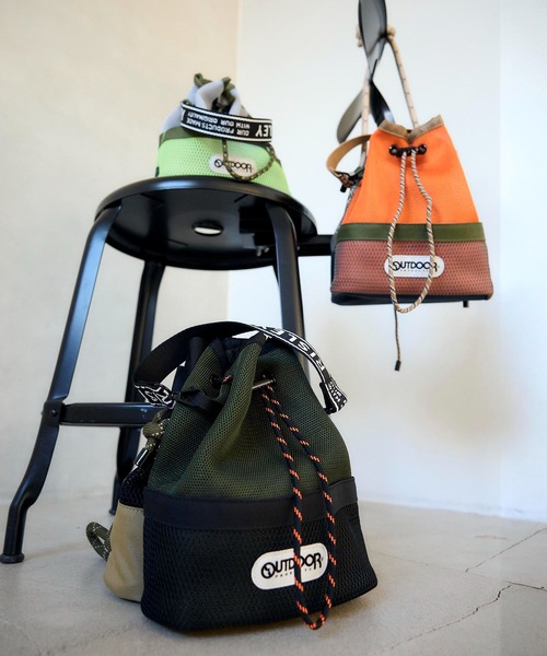 Cepica(セピカ)の「【RISLEY×OUTDOOR PRODUCT】メッシュWポシェット(ショルダーバッグ・レディース・グレー/カーキ/オレンジ・FREE)」の21枚目の写真