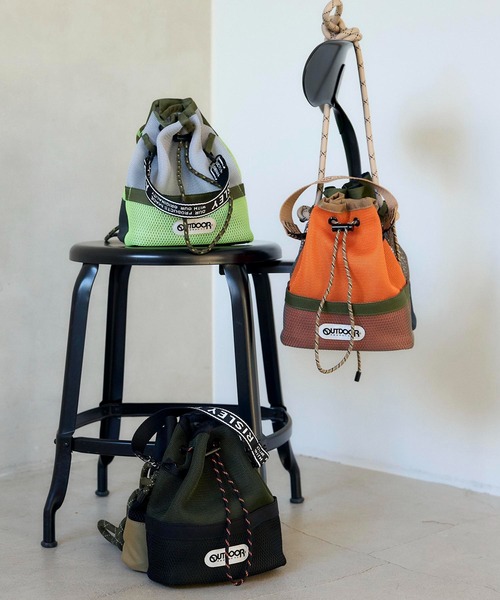 Cepica(セピカ)の「【RISLEY×OUTDOOR PRODUCT】メッシュWポシェット(ショルダーバッグ・レディース・グレー/カーキ/オレンジ・FREE)」の20枚目の写真